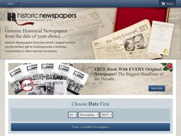 Historic Newspapers screenshot